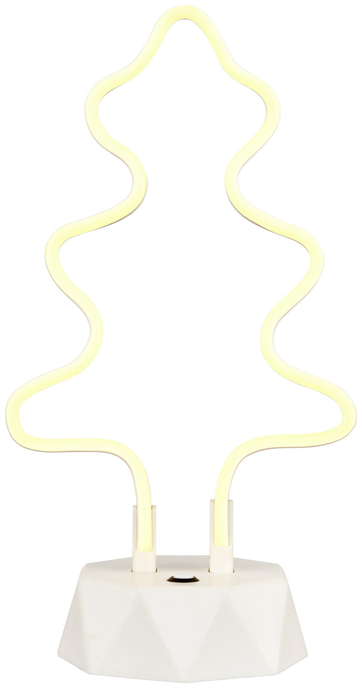 LED-Dekoleuchte Palo max. 5 Watt - Weiß, LIFESTYLE, Kunststoff (30cm) - Modern Living