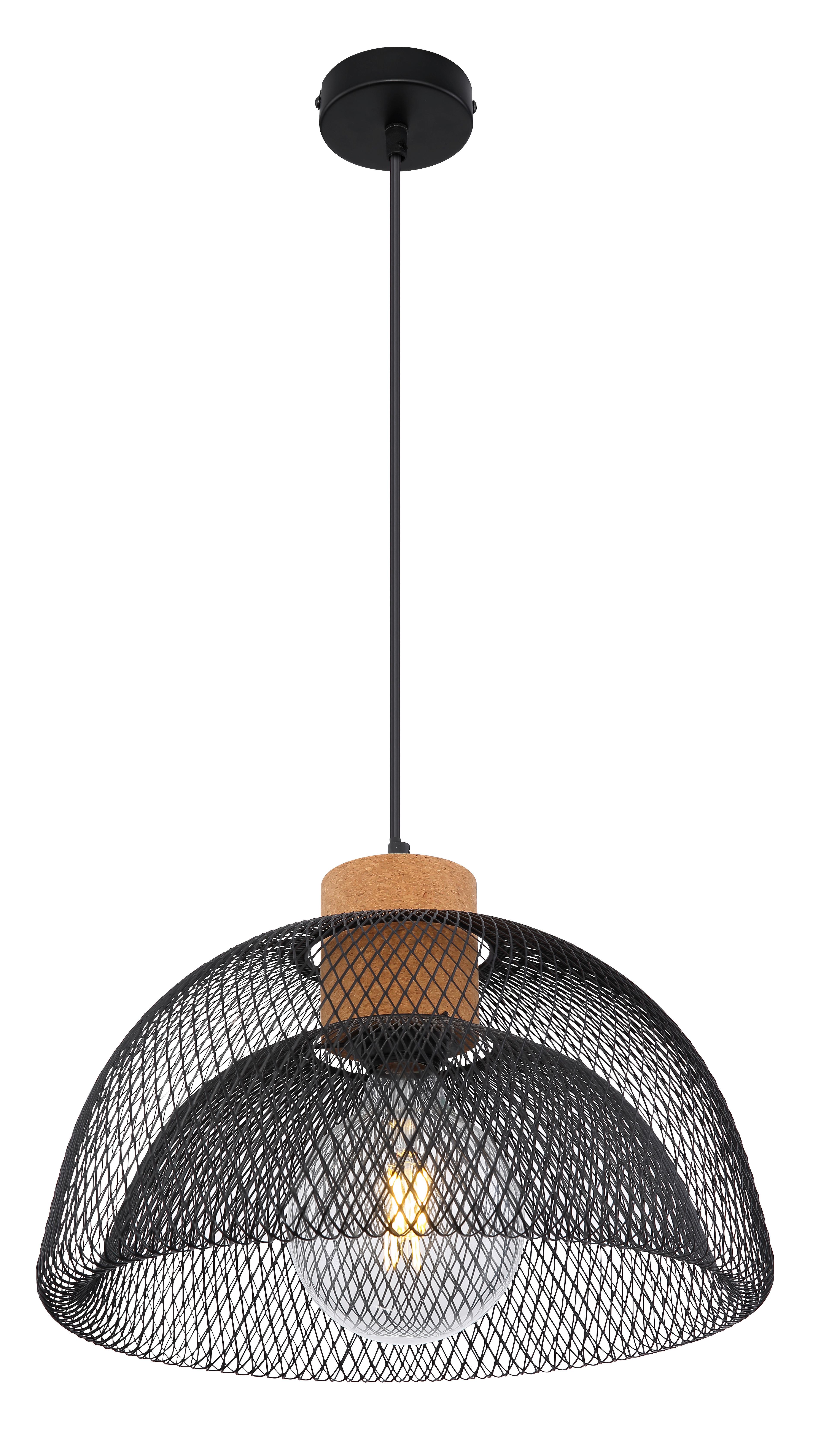 Viseča Svetilka Vitiano - črna, Basics, kovina (35/150cm) - Globo