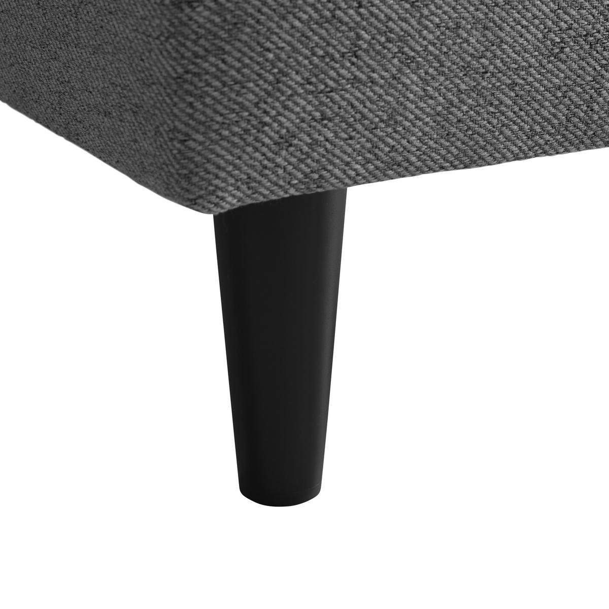 Wohnlandschaft Bergen Grau - Hellgrau/Schwarz, MODERN, Holz/Holzwerkstoff (192/82/138cm) - Based
