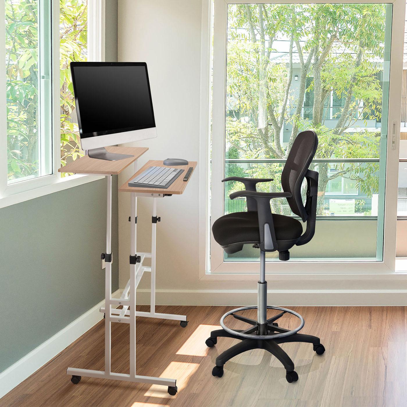 Pisalna Miza Workstation I, Bela, Hrast - barve hrasta/bela, Basics, kovina/umetna masa (120/82-128/60cm) - MID.YOU