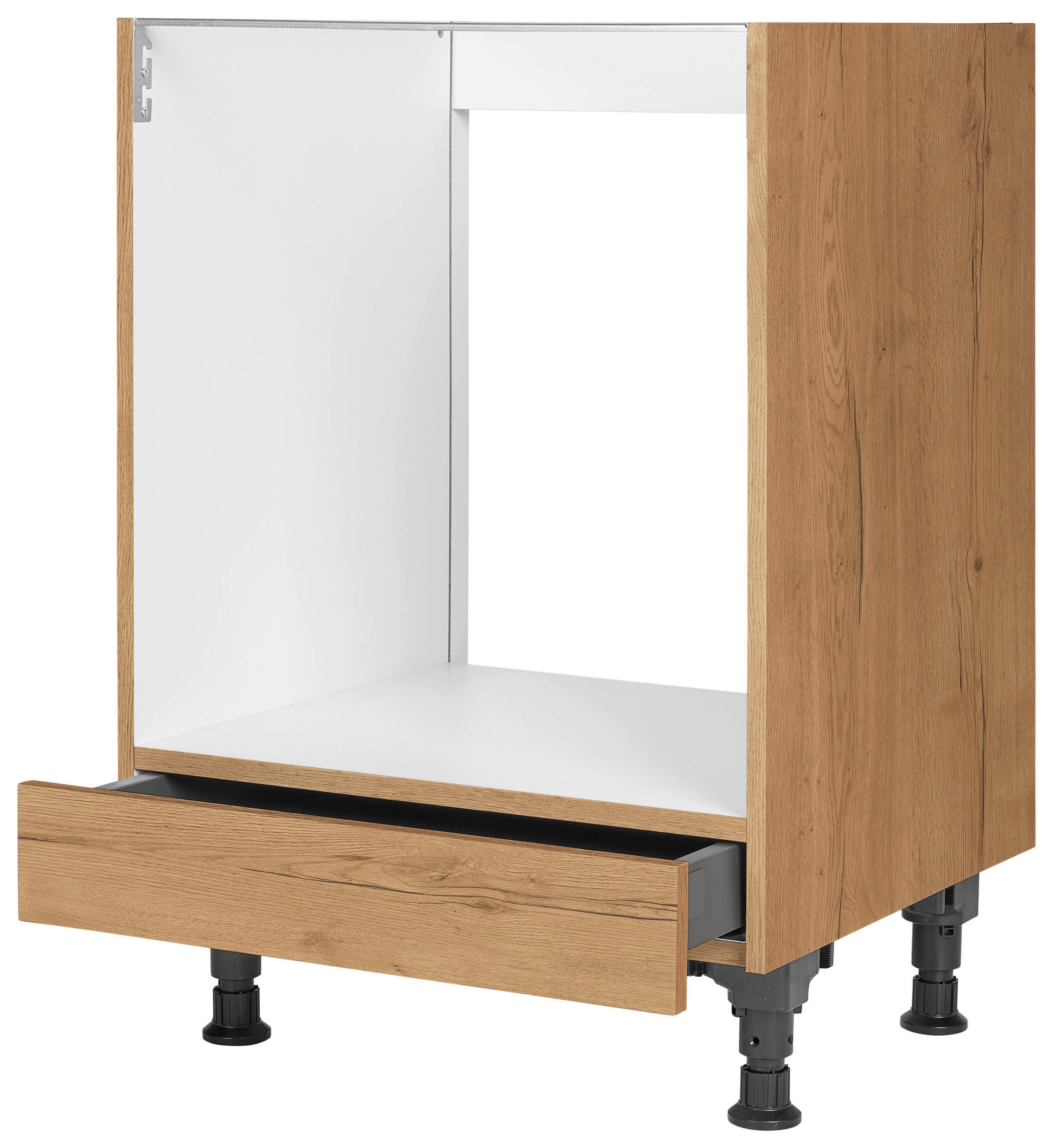 Herdumbauschrank Structura Eiche - Eichefarben, MODERN, Holzwerkstoff (60/87/56cm) - Nobilia