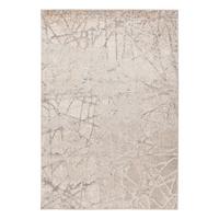FLACHWEBETEPPICH CATCHER 125 SILBER/BEI 120X170 - Beige/Silberfarben, Basics, Textil (120/170cm) - Kayoom