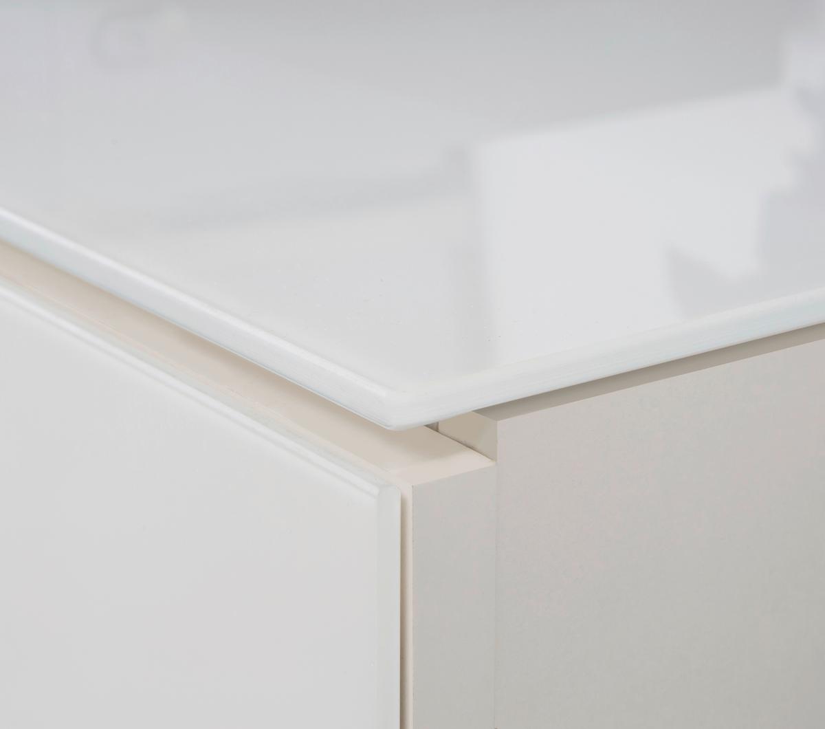 Tv-element Poole, Bela - barve nerjavečega jekla/barve šampanjca, Design, kovina/umetna masa (219,9/57/52,5cm) - Hom`in