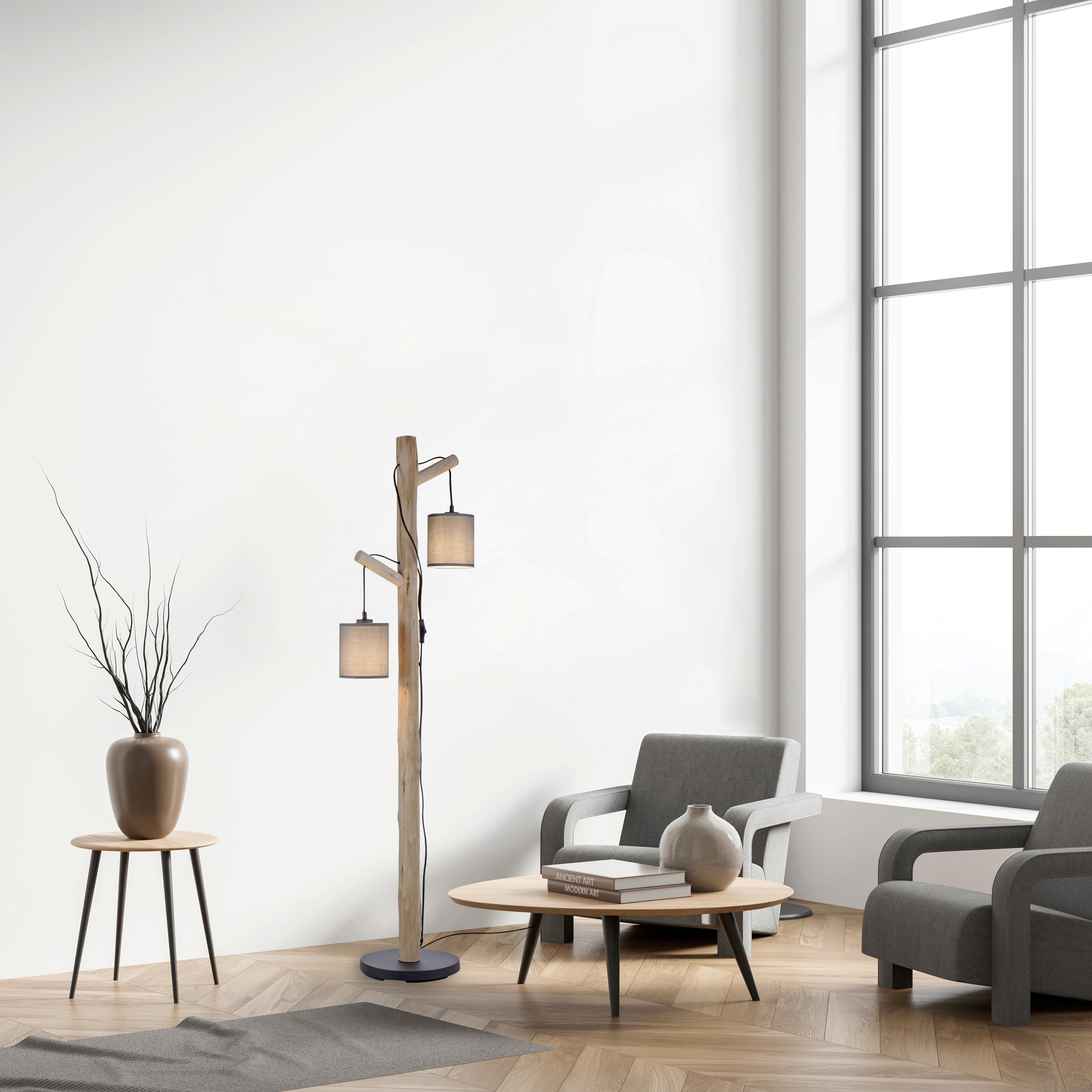 LAMPA STOJĄCA 15785-29 TRIBU - taupe, Natur, tworzywo sztuczne/metal (39/28/150cm)