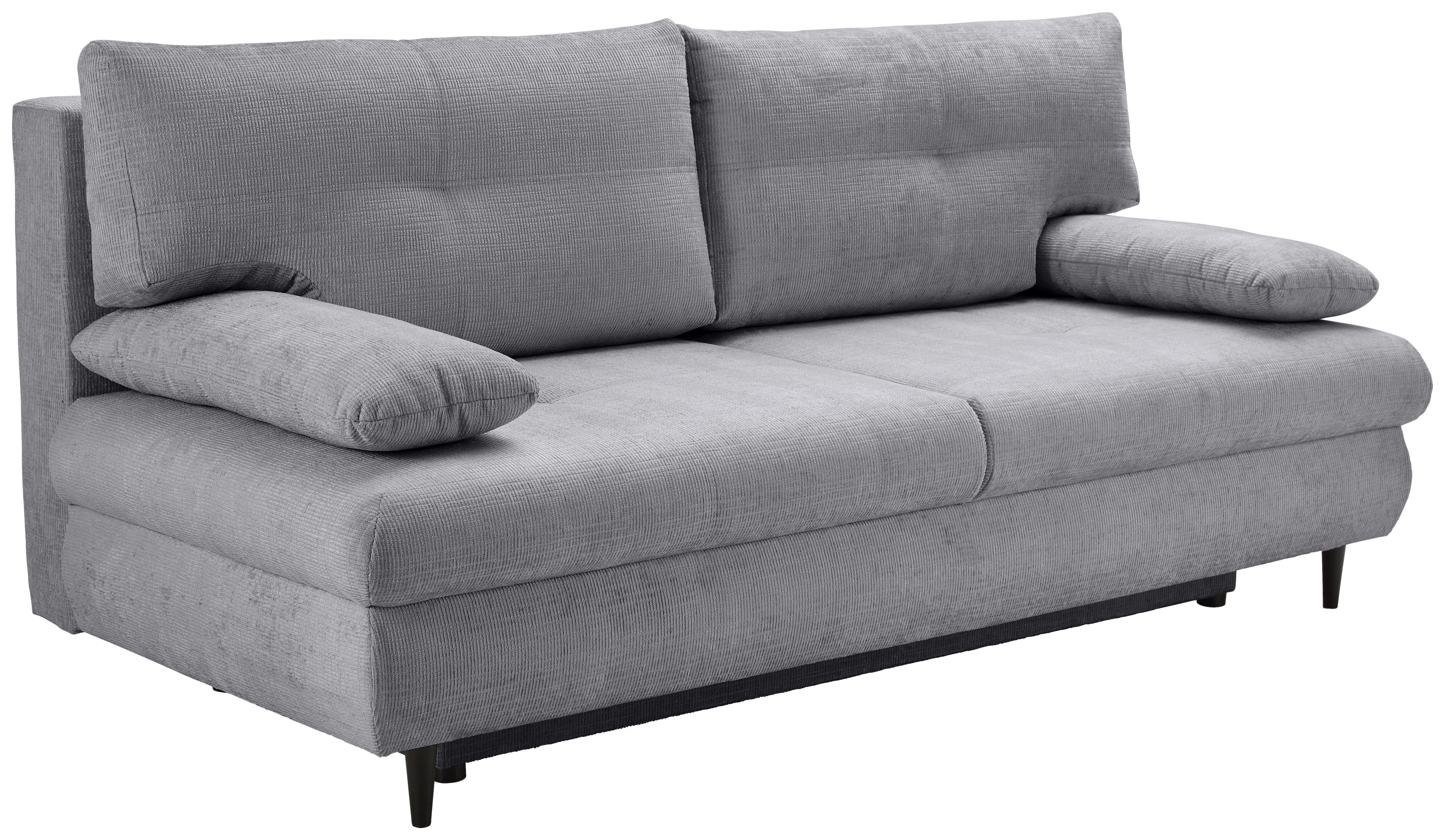 Trosjed Na Razvlačenje Virgo - tamno siva/crna, Konvencionalno, tekstil/drvo (212/97/105cm) - Modern Living
