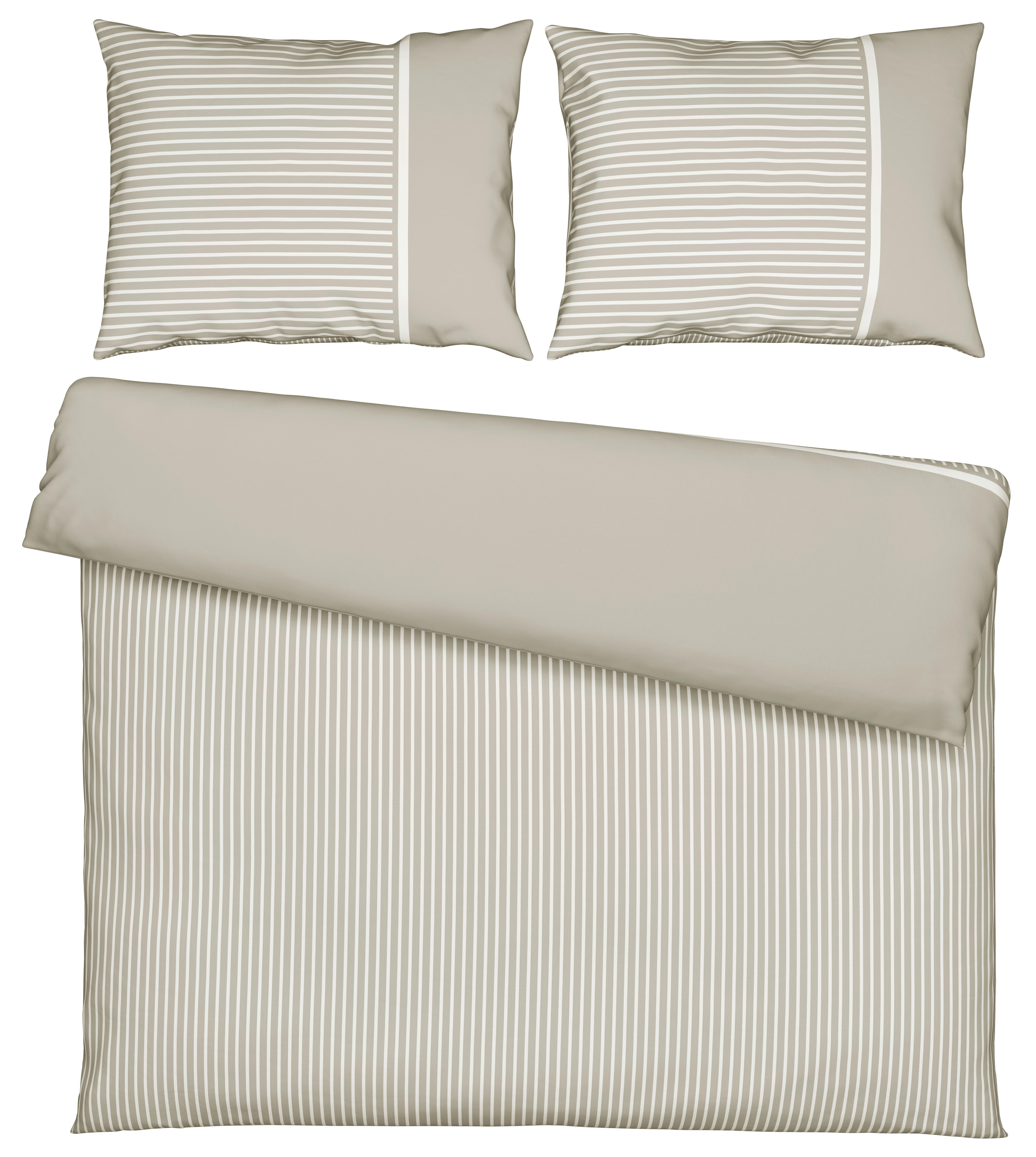 Posteljnina Johannes Xxl, Svetlo Rjava, 2x60/80, 200/200 - svetlo rjava, Konvencionalno, tekstil (200cm) - Mömax