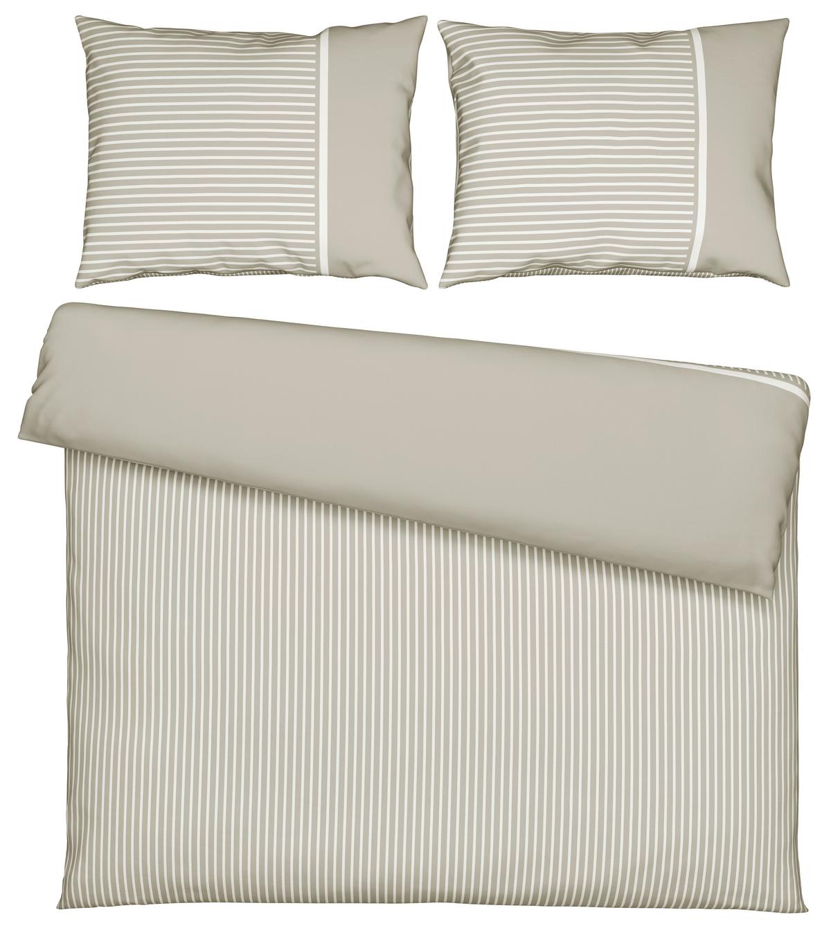 Posteljnina Johannes Xxl, Svetlo Rjava, 2x60/80, 200/200 - svetlo rjava, Konvencionalno, tekstil (200cm) - Mömax