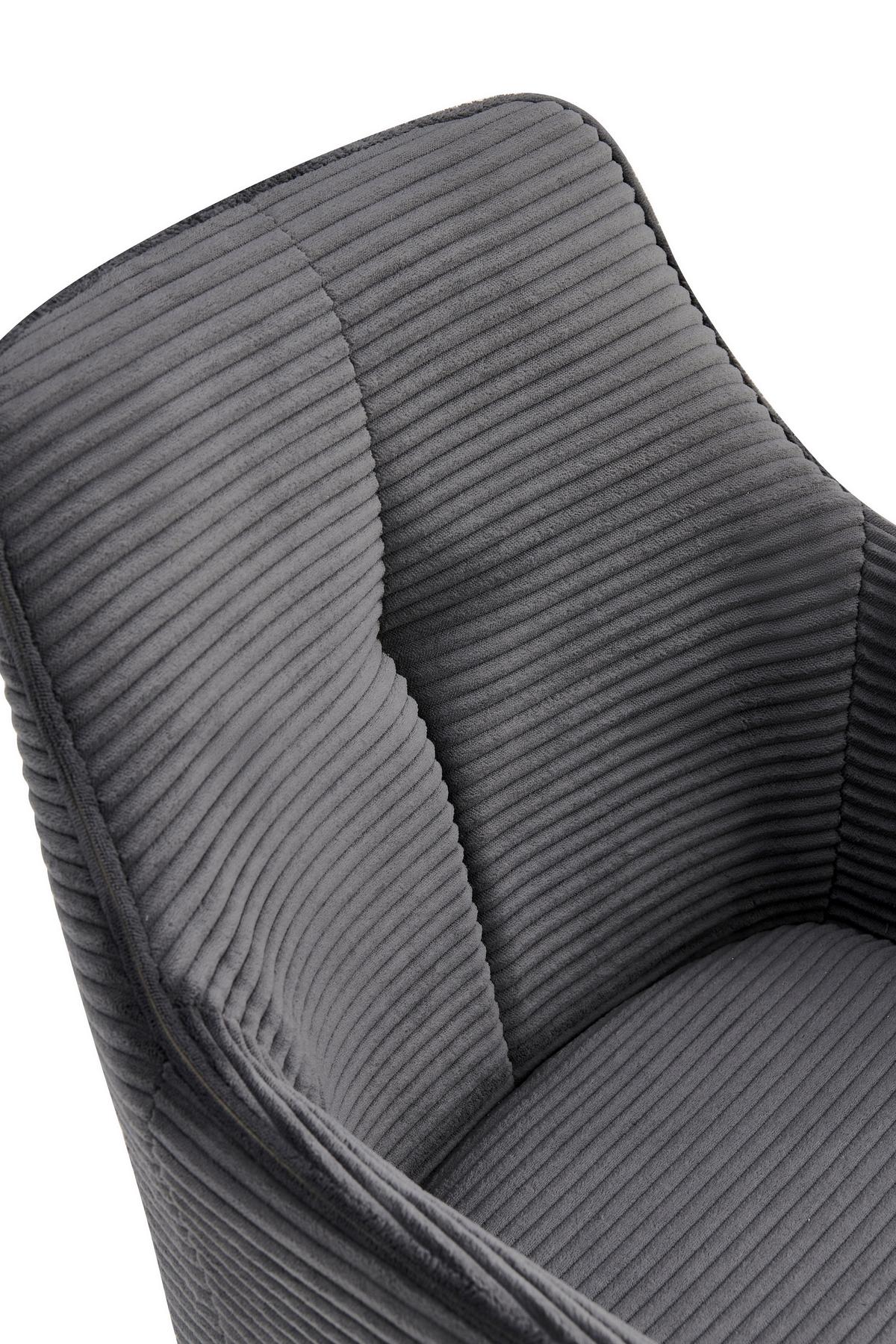 ARMLEHNSTUHL-SET VERONA II S 2ER-SET - Anthrazit/Schwarz, MODERN, Textil/Metall (55/85/61cm) - P & B