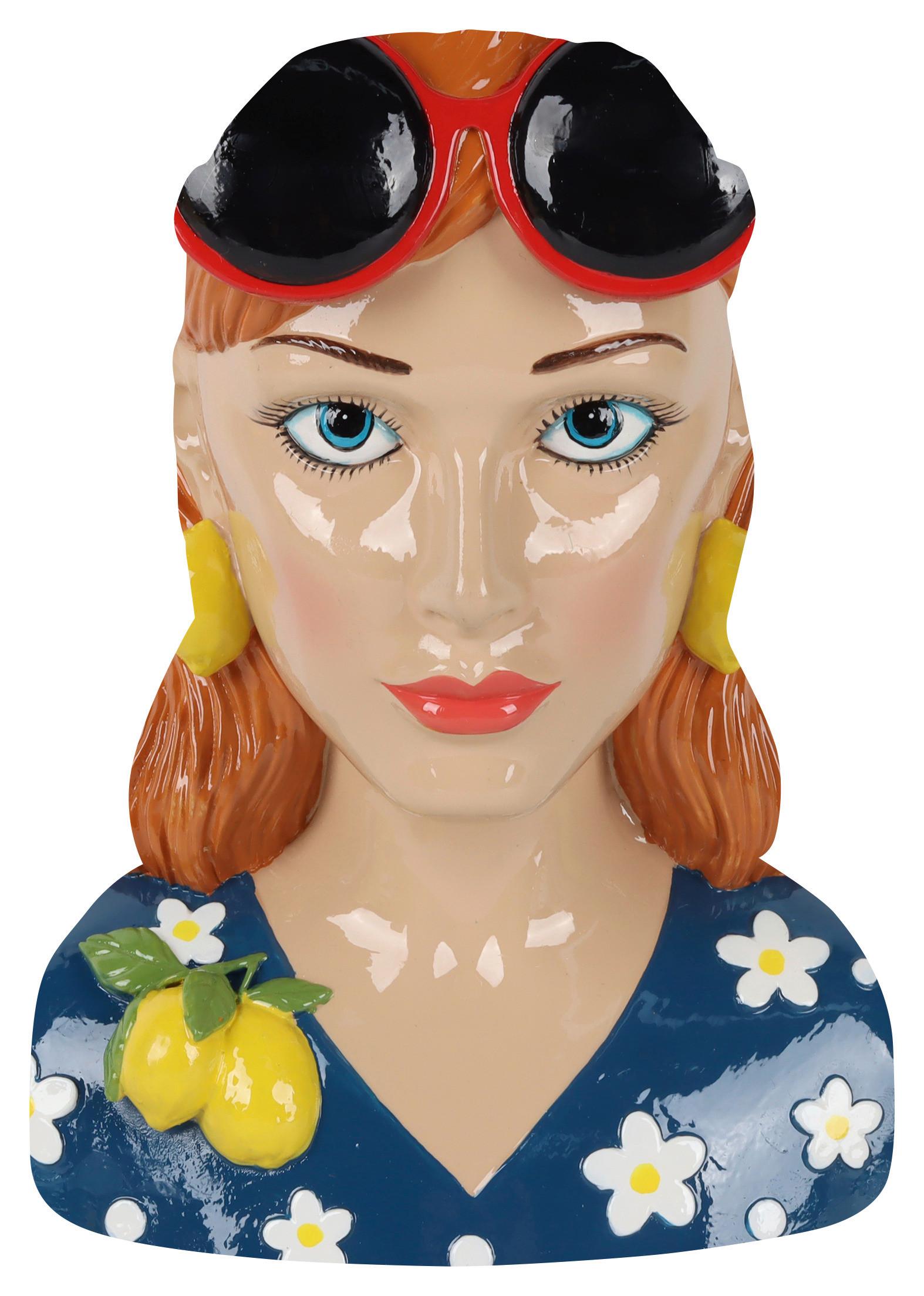 Vase Zene Multicolor - Hellbraun/Hellrot, Kunststoff (17,5/22,5/14cm) - Mömax