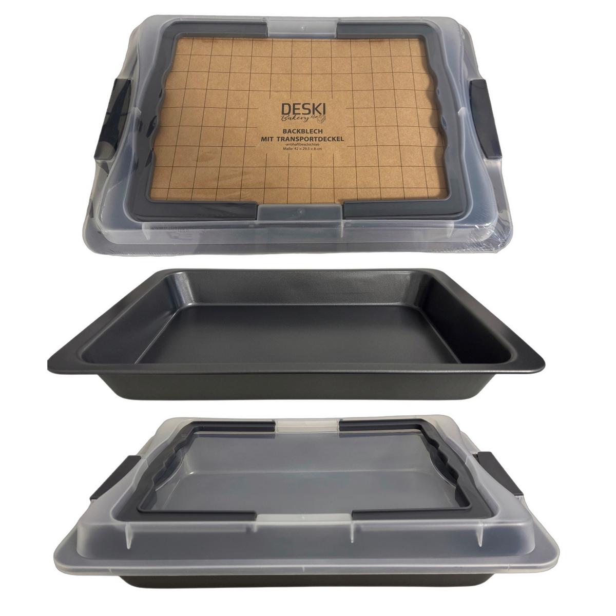 BLACHA DO PIECZENIA 613-401909 - antracytowy, Basics, metal (42/29,5/7cm)