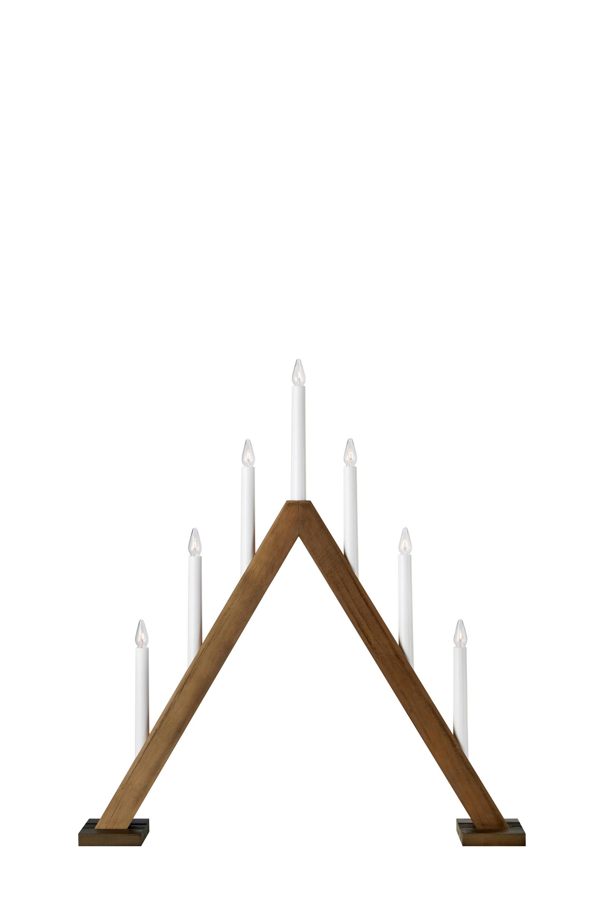 Weichnachtspyramide Ariele Hellbraun - Hellbraun, Basics, Holz (8/57,5/62cm) - Markslöjd