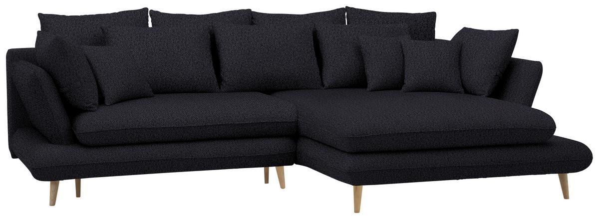 Coltar MONTE - negru, Romantik / Landhaus, lemn/textil (283/181cm) - Based