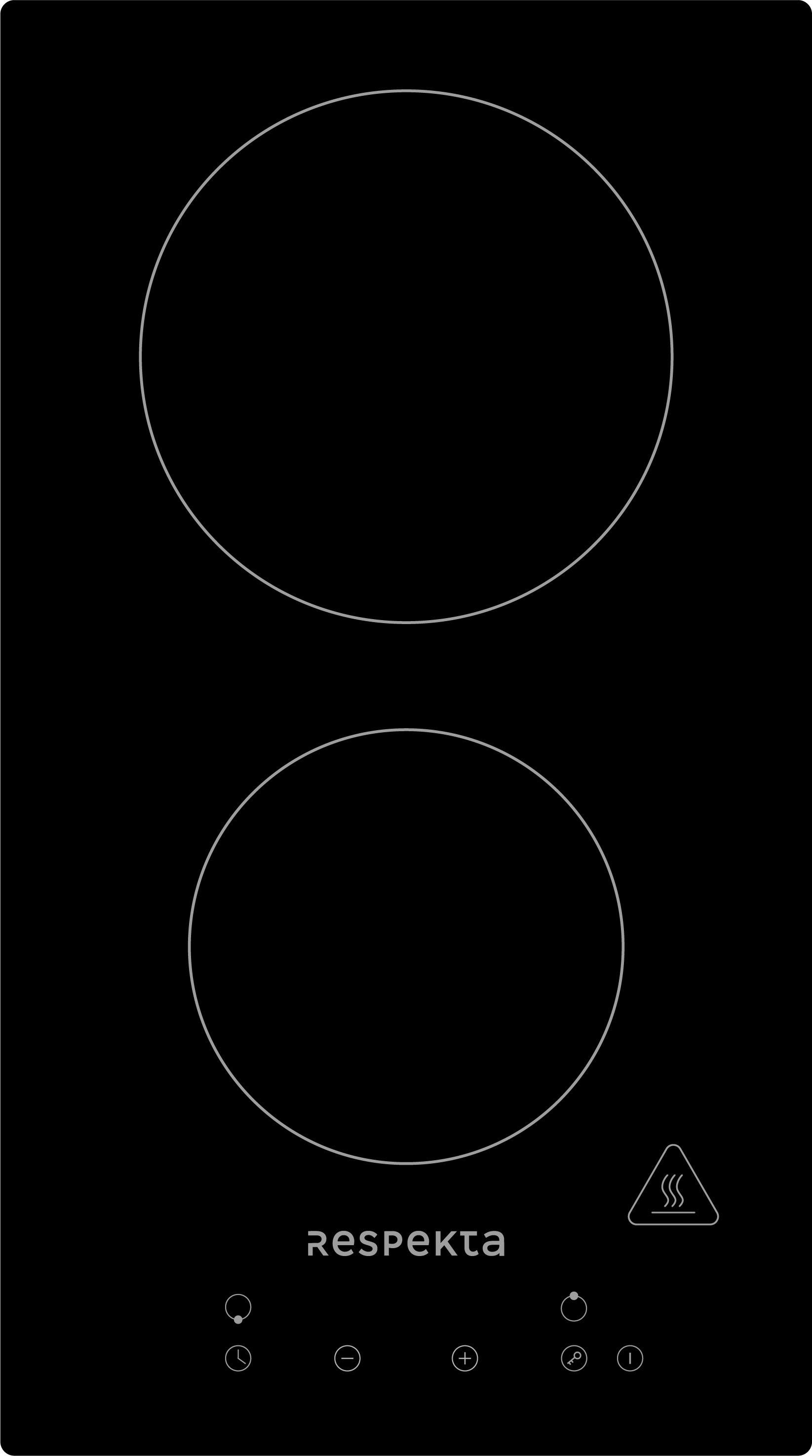 Kuhalna Plošča Bennet - črna, Trend, steklo (29/5/52cm) - Respekta