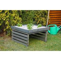 MAŁY GARAŻ 74-216 - szary, Basics, drewno (84/46/78cm) - Atrigo