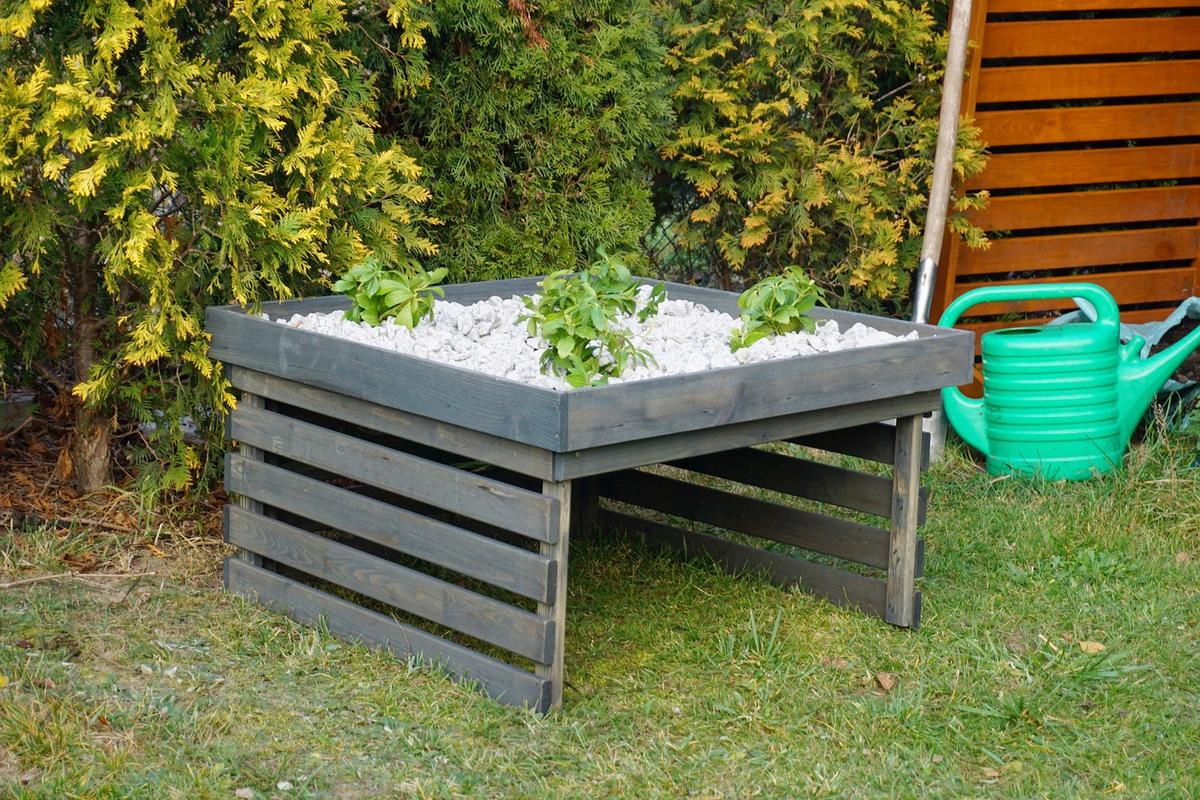 MAŁY GARAŻ 74-216 - szary, Basics, drewno (84/46/78cm) - Atrigo