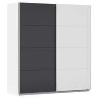 Ormar S Kliznim Vratima Subito - bijela/boje grafita, Moderno, drvni materijal/metal (181/197/61cm) - Modern Living