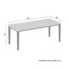 LOUNGEGRUPP ENJA - ljusgrå/grå, Modern, metall/textil (104/60/70cm) - Bessagi Garden