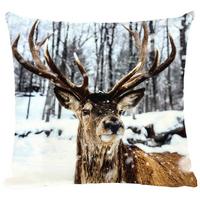 Kissenhülle Hirsch ca. 45x45cm - Textil (45/45cm)