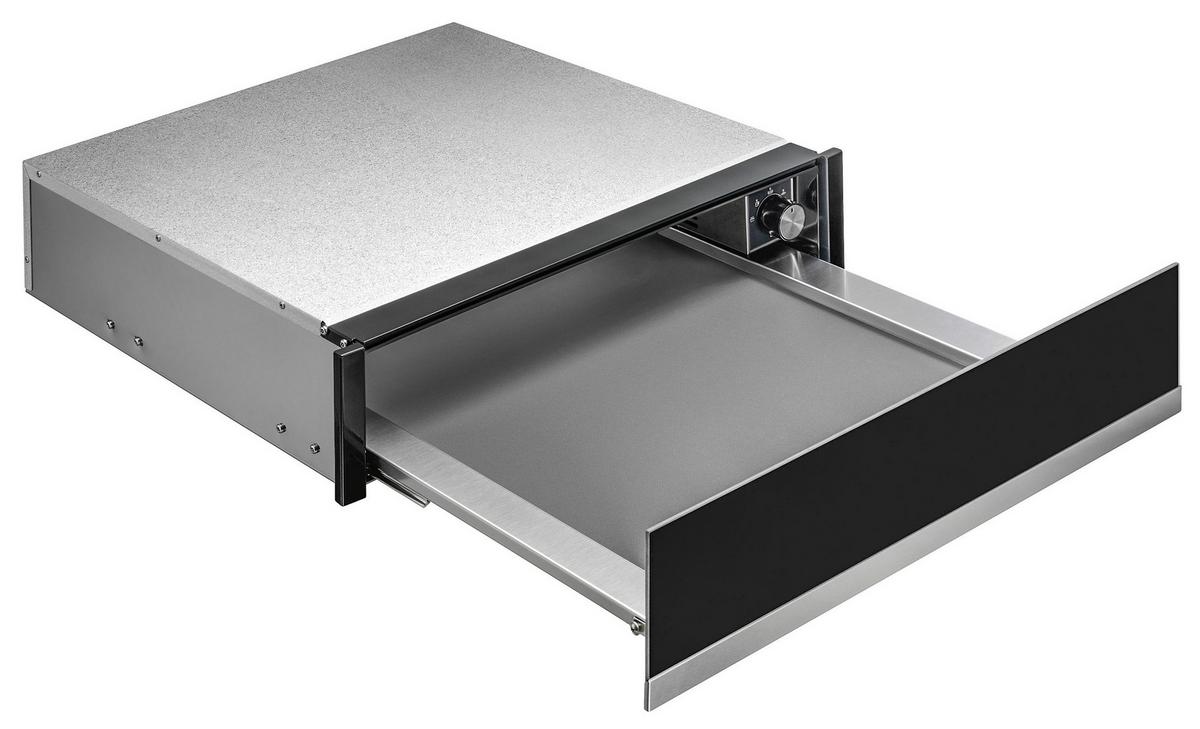 Wärmeschublade DKWADR - Edelstahlfarben/Schwarz, Basics, Glas/Metall (59,4/14/53,5cm) - Dieter Knoll