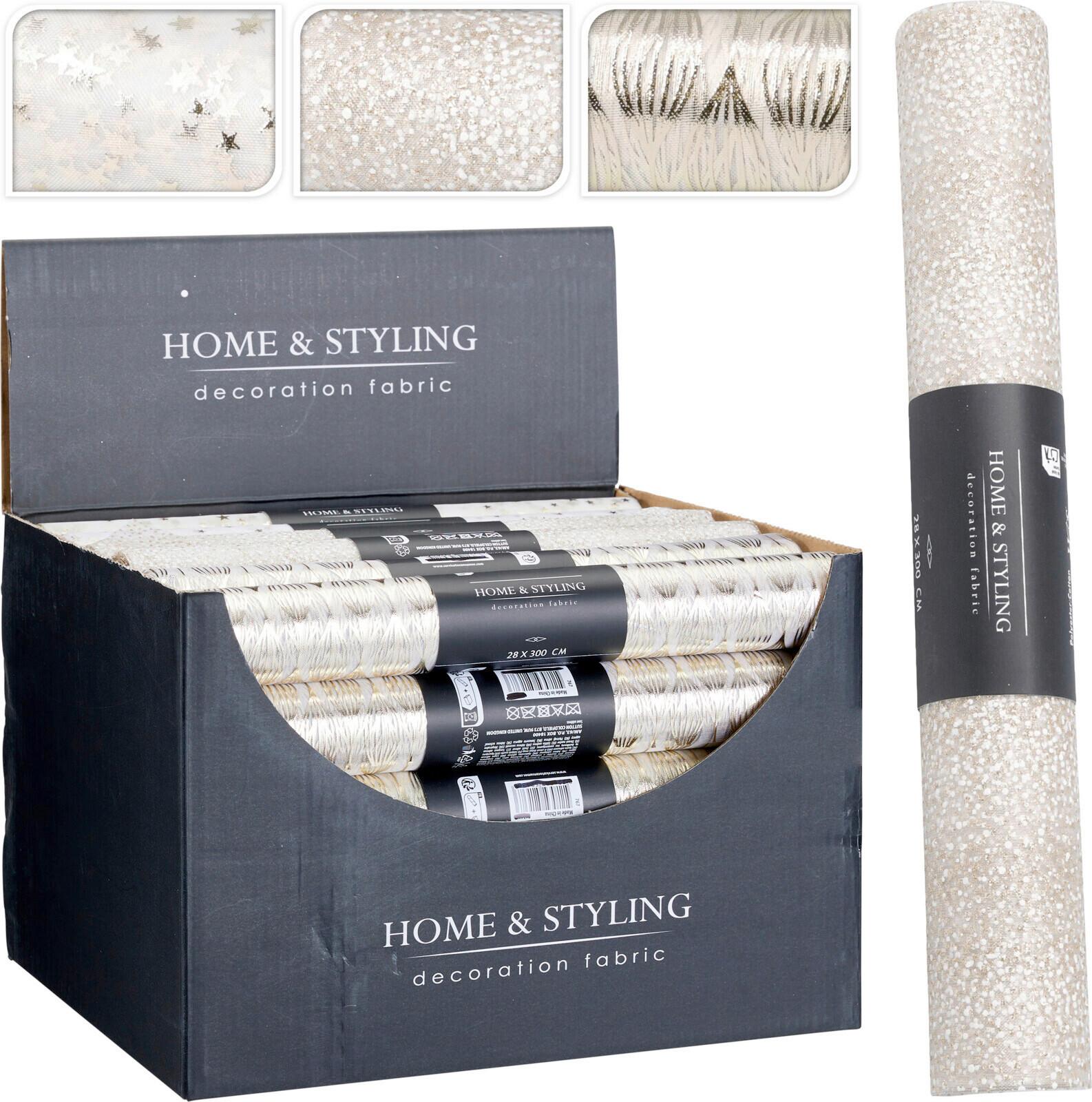 Dekoranyag Champagne - Pezsgő, textil (300cm)