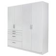 Omara S Klasičnimi Vrati Flash - aluminij/bela, Moderno, umetna masa/leseni material (181/197/54cm) - Mömax modern living Omara S Klasičnimi Vrati Flash - aluminij/bela, Moderno, umetna masa/leseni material (181/197/54cm) - Mömax modern living