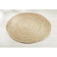 Teppich Hanoi in Natur, D: ca. 110cm - Naturfarben, MODERN, Textil (110cm) - MÖMAX modern living