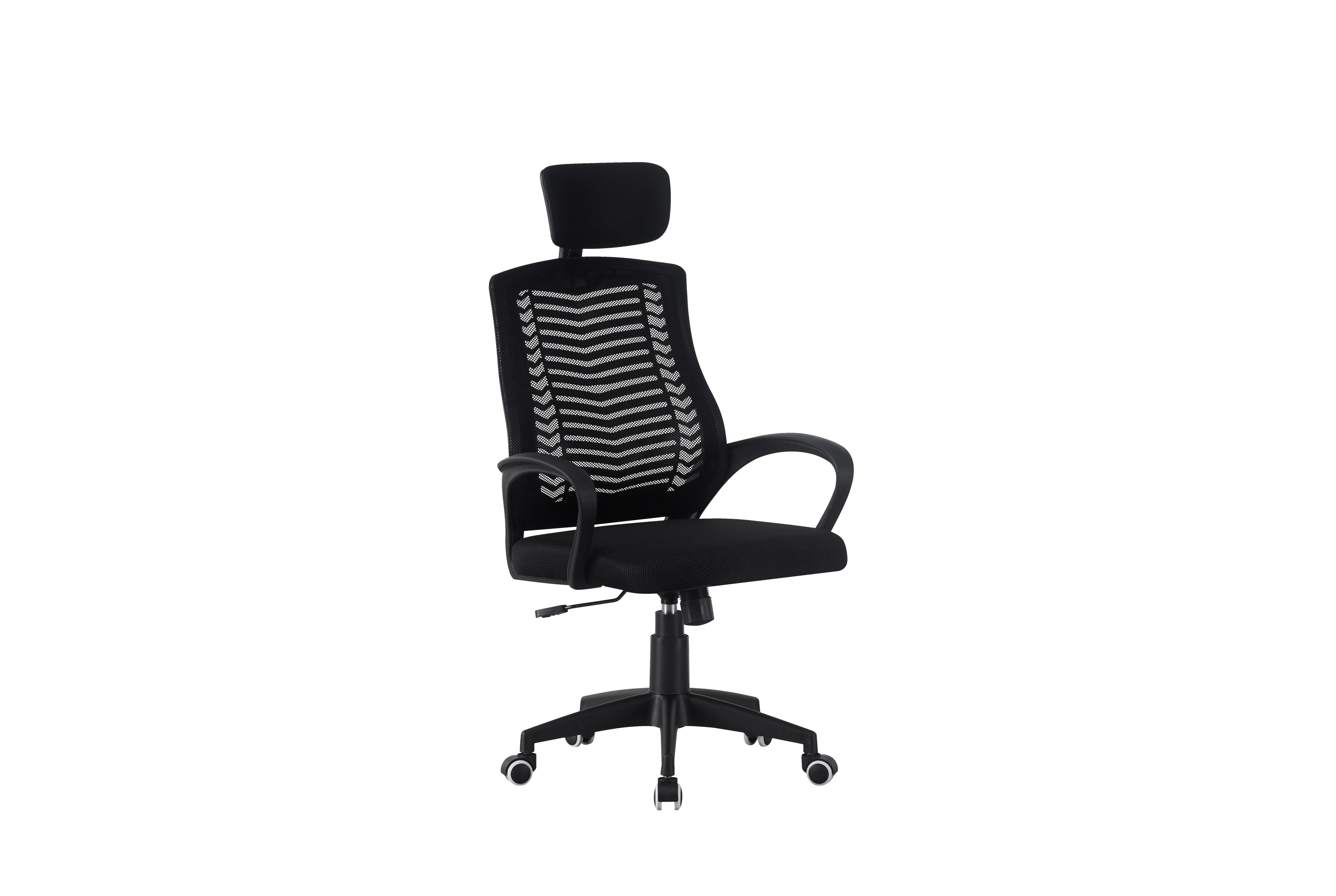Scaun rotativ NIZZA NEW - negru, Modern, plastic/metal (68/123/57cm) - Modern Living