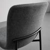 Stuhl "Nele", grau, Gepolstert - Schwarz/Grau, MODERN, Holz/Textil (43/83/56cm) - Bessagi Home