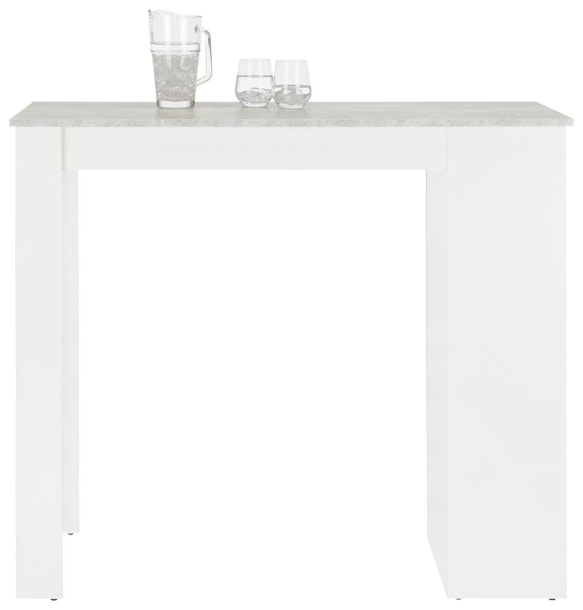 Bar Mojito - bijela/siva, Moderno, drvni materijal (115/50/103cm) - Based