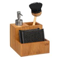 Dozator de săpun cu accesorii Bamboo - Basics (13,5/12,4/17,5cm)
