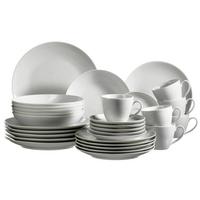 Kombiservice Barca Weiß, 30-teilig - Weiß, Basics, Keramik - Mäser