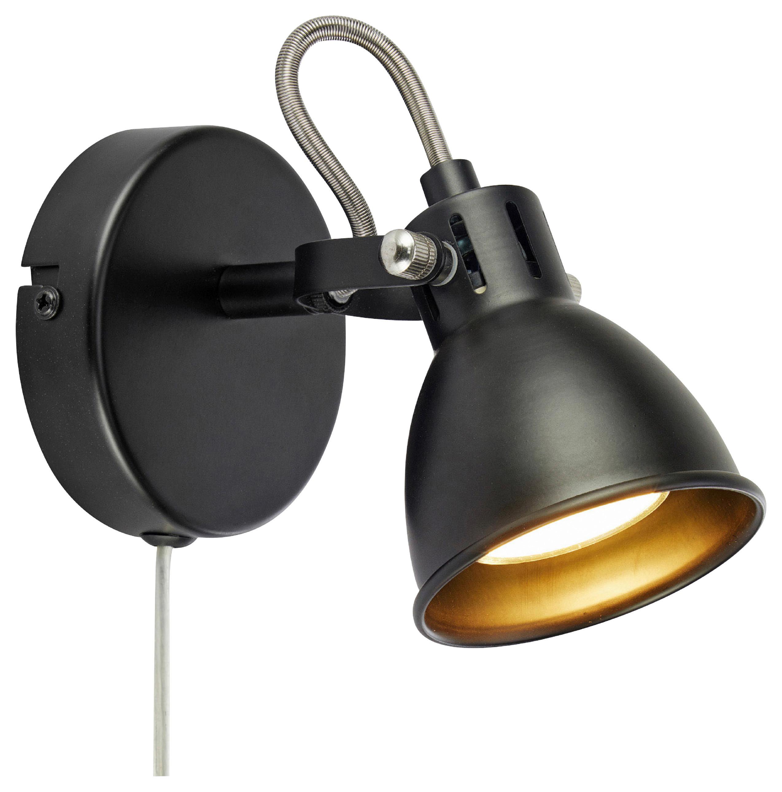 Wandleuchte Mion Wall Schwarz max. 7 Watt - Schwarz, Basics, Metall (10/14/11,5cm) - Markslöjd