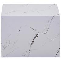 BEISTELLTISCH CUBOID 125 WEIß - Weiss, Design, Holzwerkstoff (55/55/40cm) - Kayoom