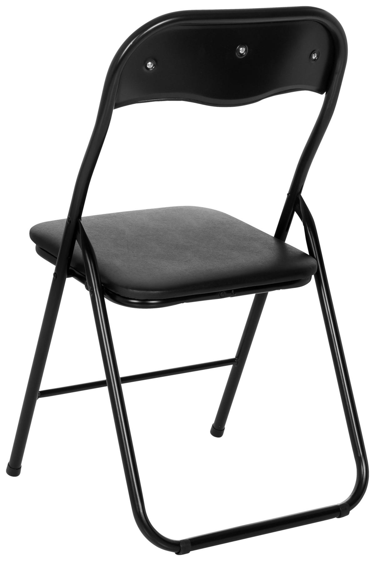 Zložljiv Stol Tudela Basic, Črna - črna, Moderno, kovina (44/81/48cm) - MID.YOU