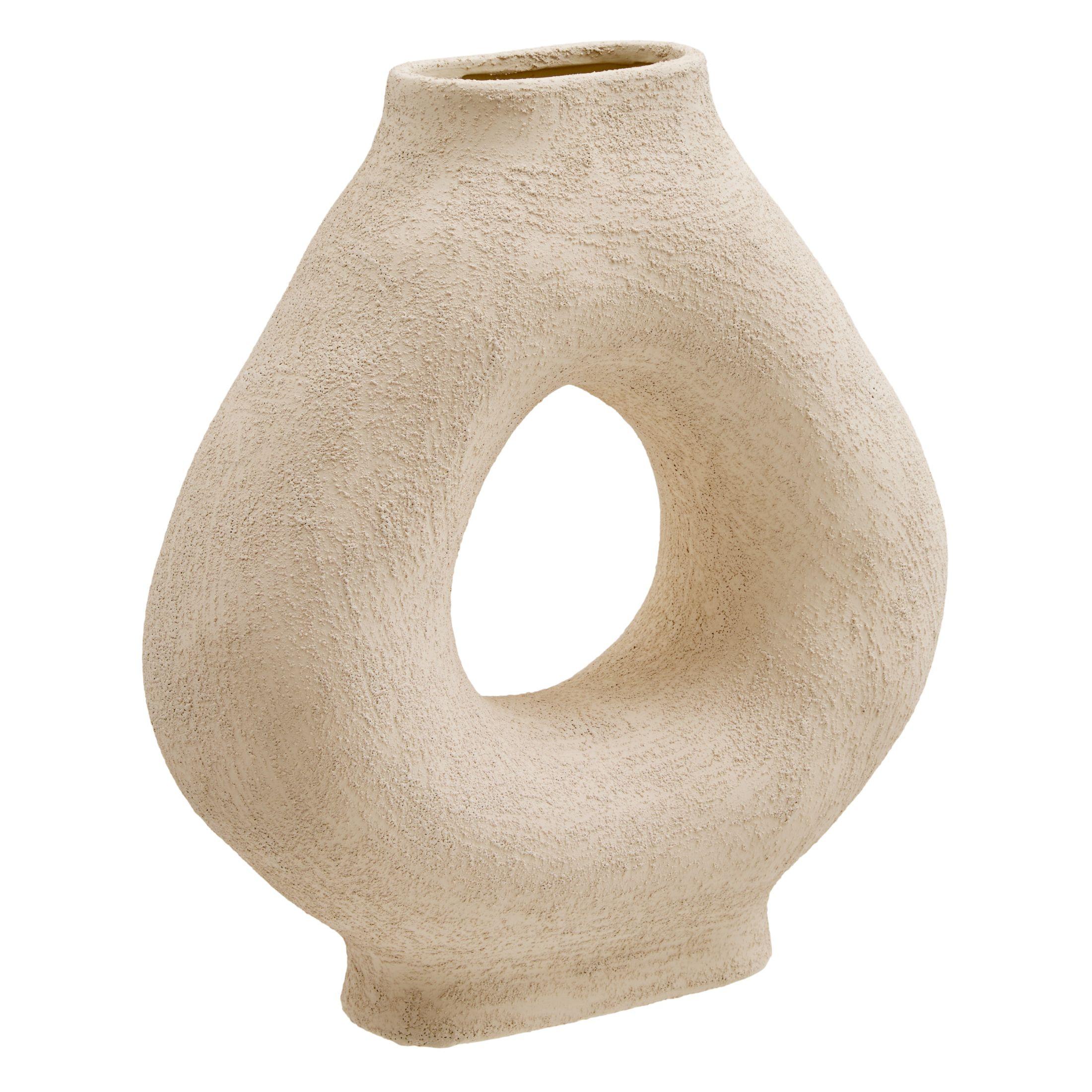 Vază Brea cca. 33 cm - alb, Basics, ceramică (33,5cm)