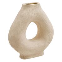 Vază Brea cca. 33 cm - alb, Basics, ceramică (33,5cm)