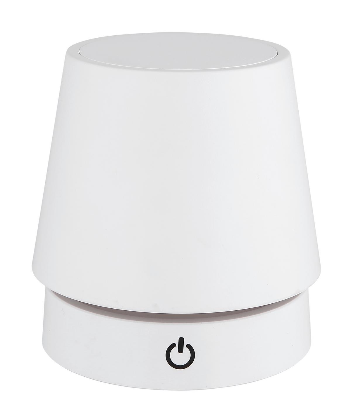 Namizna Led-svetilka Carlos, S Sijalko - barve kroma/bela, Konvencionalno, kovina/umetna masa (10,6/10,5-28cm) - Globo