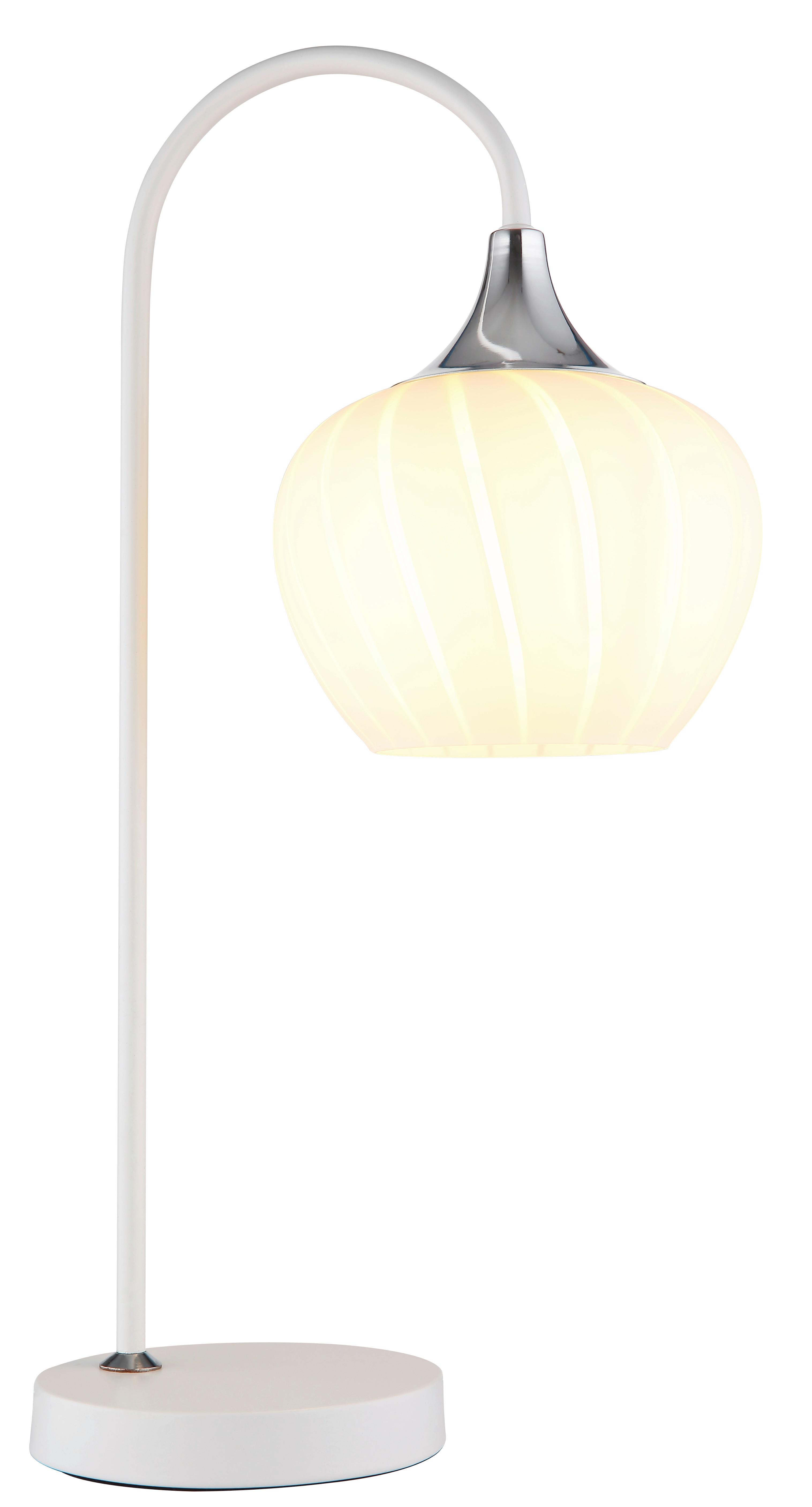 Tischleuchte Maxy Weiß max. 40 Watt - Konventionell (27,5/16/54,0cm) - Globo