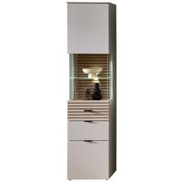 Vitrine Memphis Eichefarben/Kaschmir - Kaschmir/Eichefarben, MODERN, Holzwerkstoff/Metall (45/200/36cm) - Premium Living
