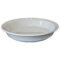 Főzelékes Tányér Menza - fehér, kerámia (21cm)