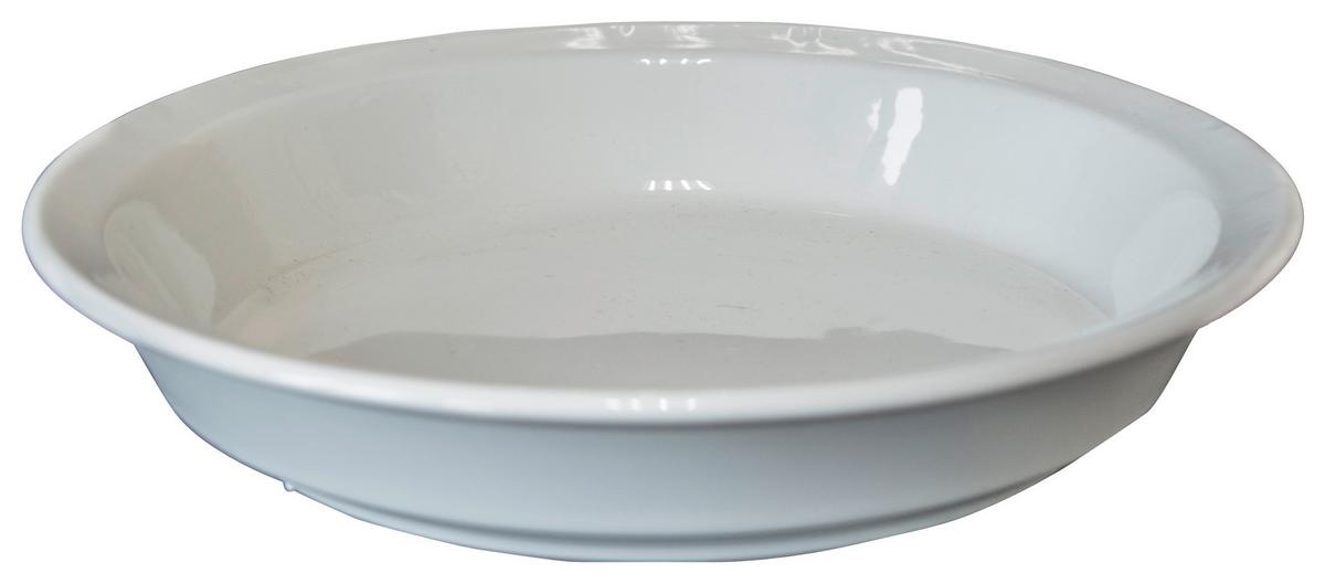 Főzelékes Tányér Menza - fehér, kerámia (21cm)