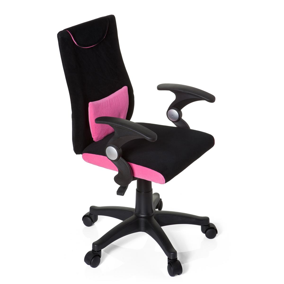 Mladinski Vrtljivi Stol Kiddy Pro Al, Črna, Roza - pink/črna, Basics, umetna masa (50/87-97/40cm) - MID.YOU