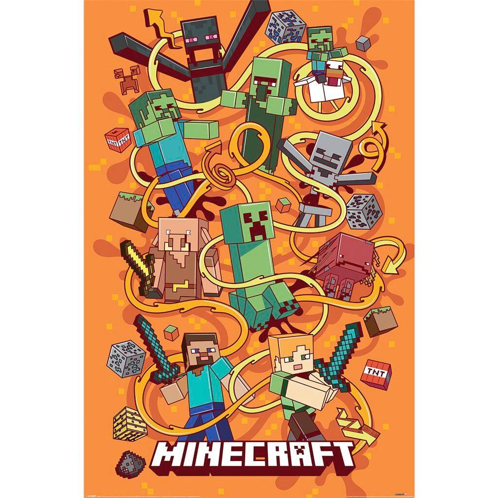 POSTER MAXI POSTER MINECRAFT - Papier (61/91,5cm)