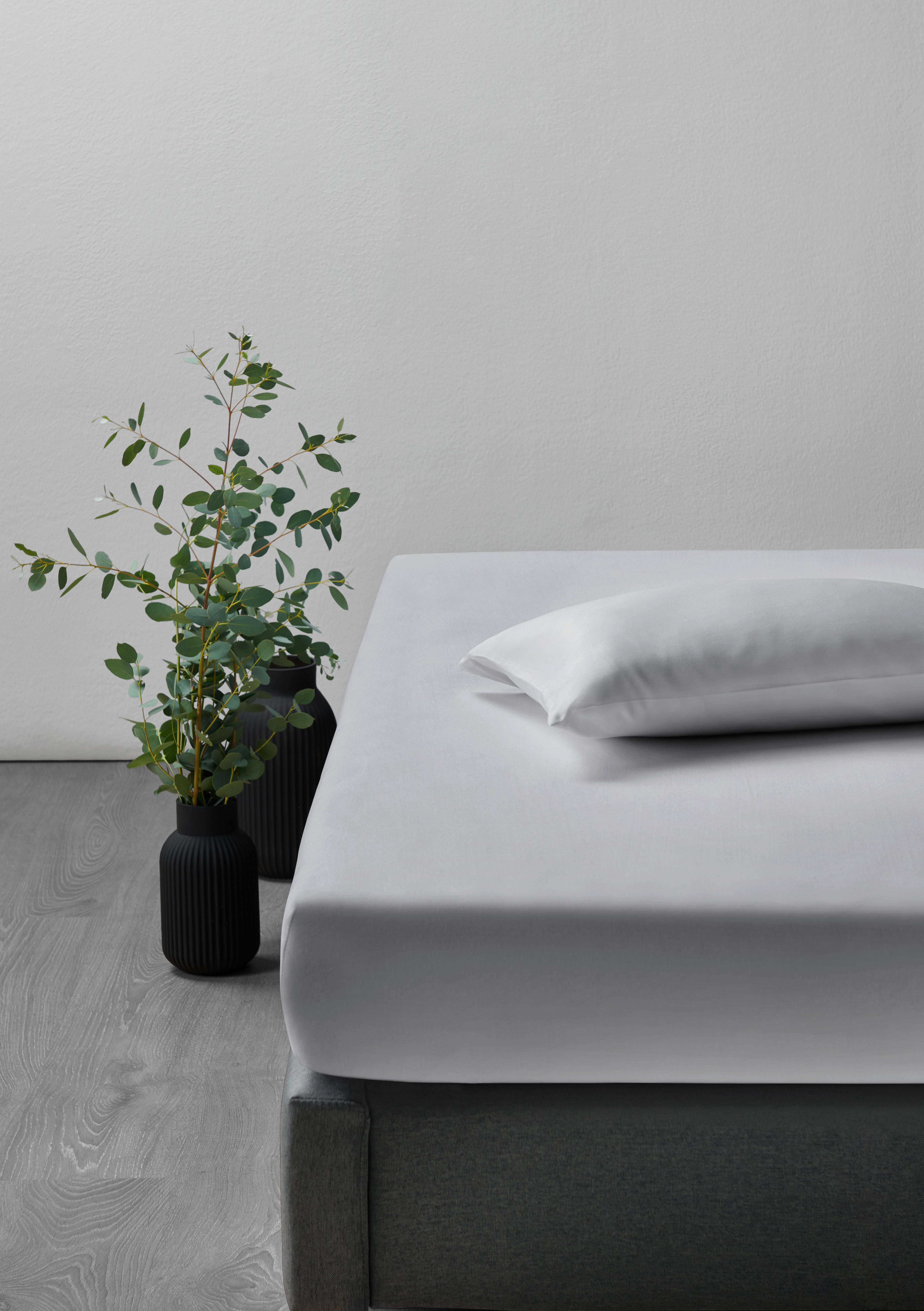 Boxspring-Fixleintuch Elasthan hoch ca. 120x200x40cm - Silberfarben, Textil (120/200/40cm) - Premium Living