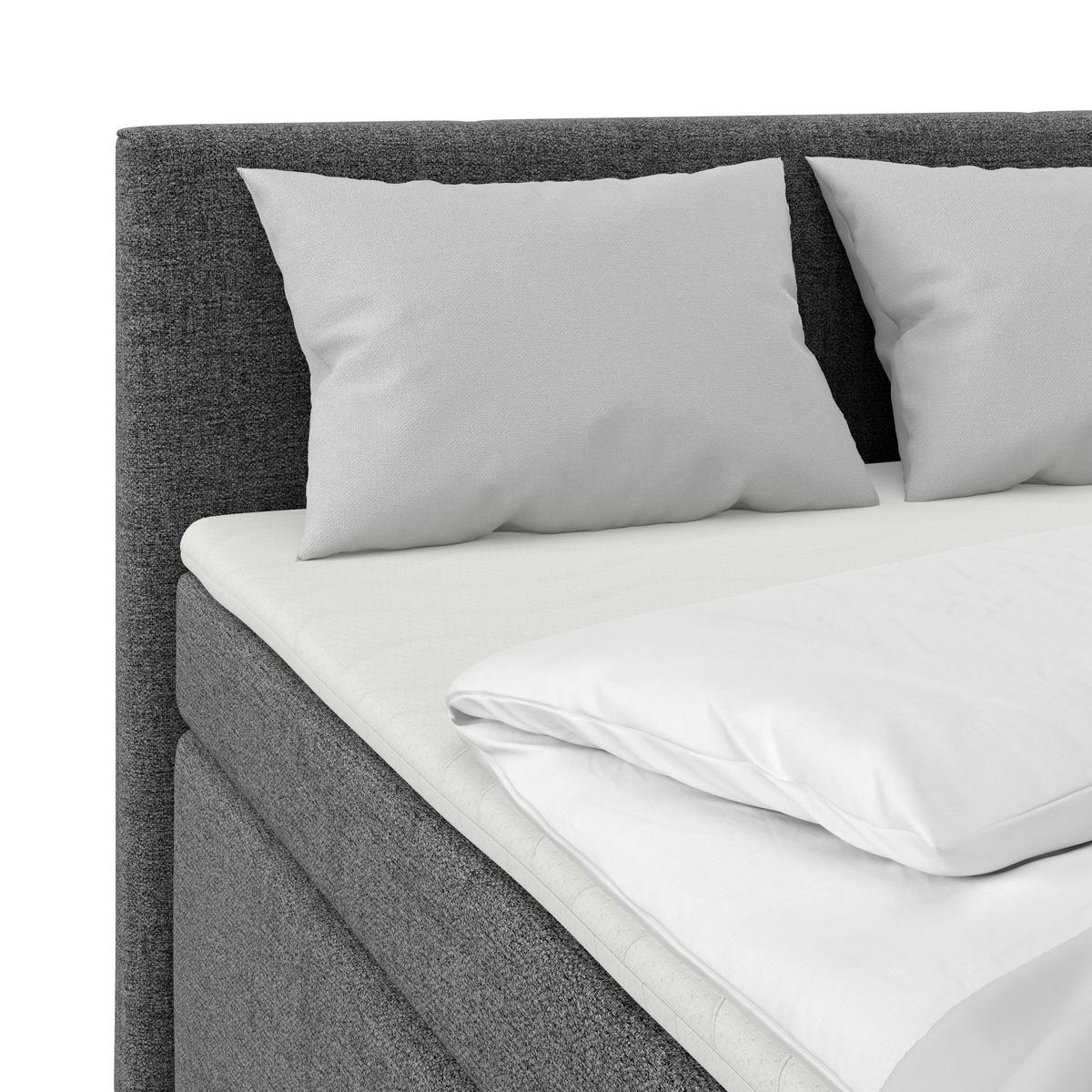 Boxspring Krevet Mira - boje grafita, Konvencionalno, metal/tekstil (140/200cm) - Best Price