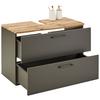 TVÄTTSTÄLLSUNDERSKÅP TIMBER -EXKLUSIV- - Modern, metall/trämaterial (90/61/45cm) - Premium Living