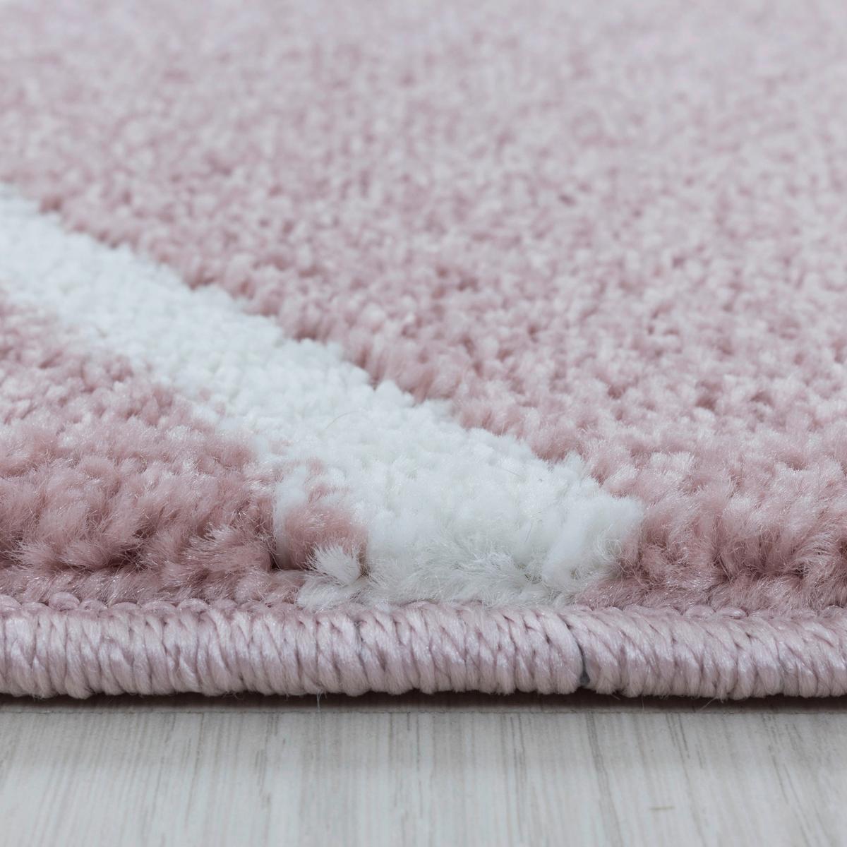 Hochflorteppich Rio Rosa ca. 140x200cm - Rosa, Basics, Textil (140/200cm)