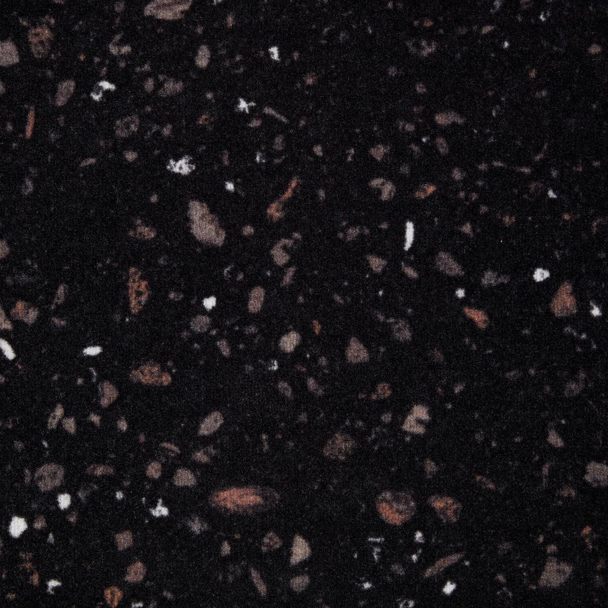 Läufer Terazzo Black in Schwarz ca. 50x150cm - MODERN, Kunststoff (50/150cm) - Modern Living