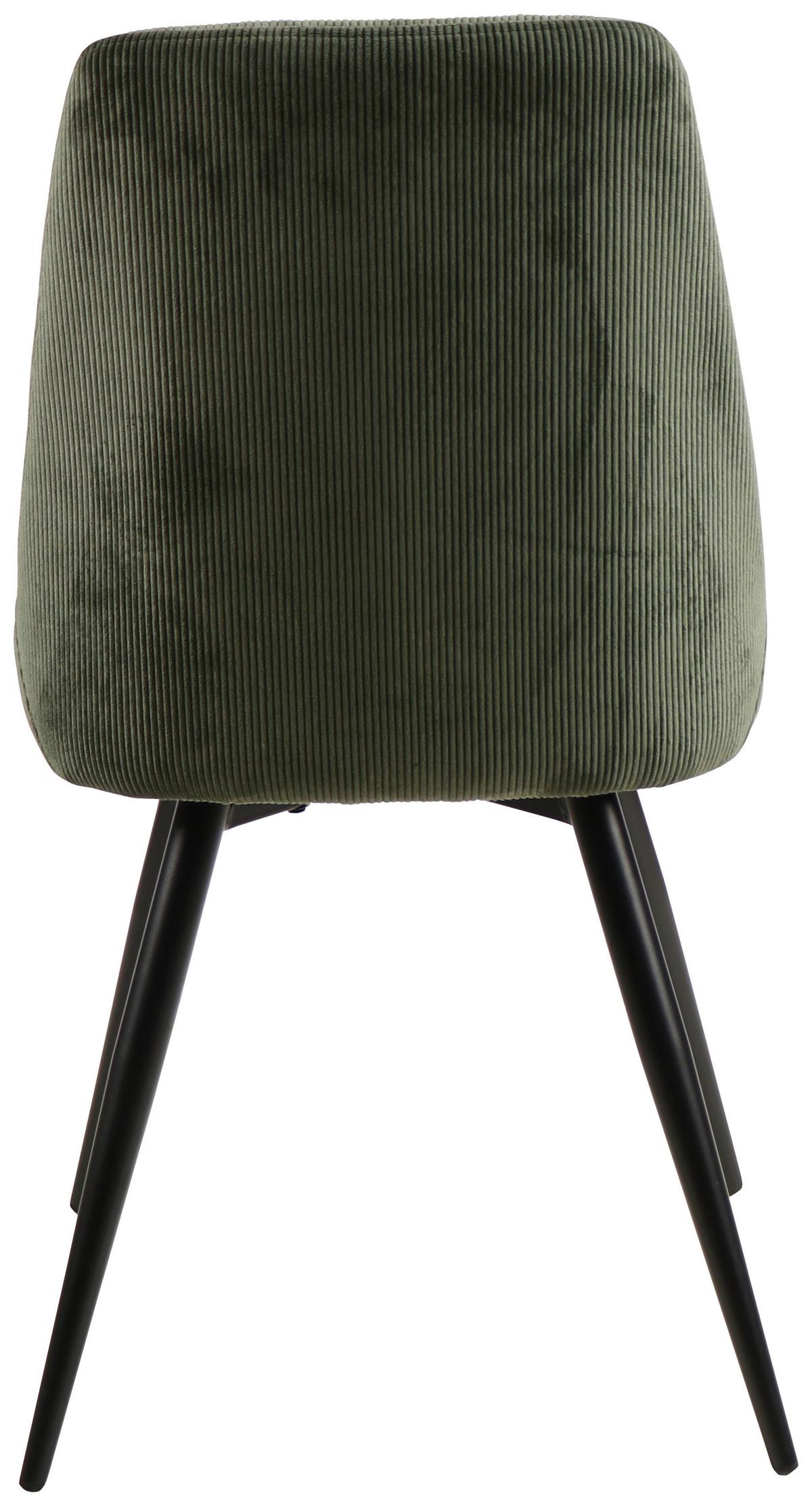 KRZESŁO CORINNA - zielony/czarny, Modern, metal/drewno (49/88/59cm) - MID.YOU