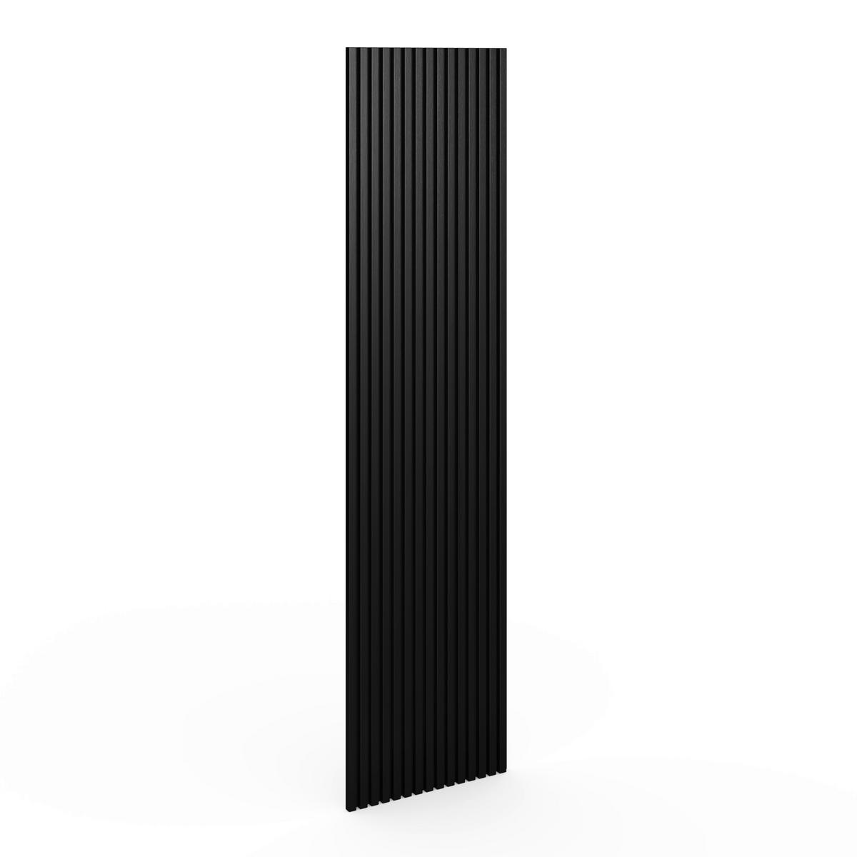 Akustikpaneel Rico Schwarz - Schwarz, MODERN, Holzwerkstoff/Kunststoff (60/2,1/240cm)